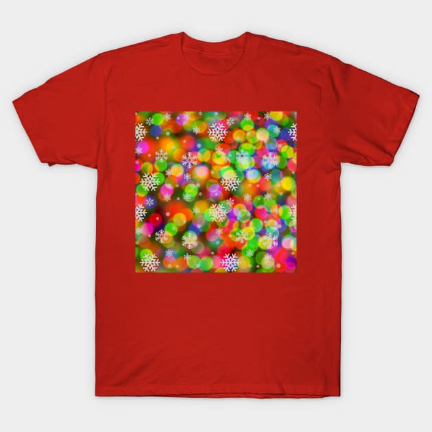 Christmas Lights T-Shirt by FabDesign